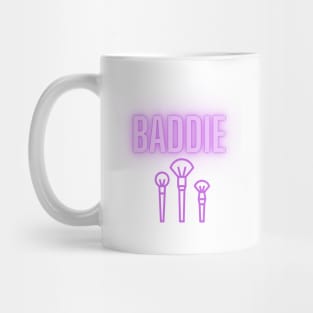 Baddie - White/Purple Mug